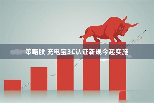 策略股 充电宝3C认证新规今起实施